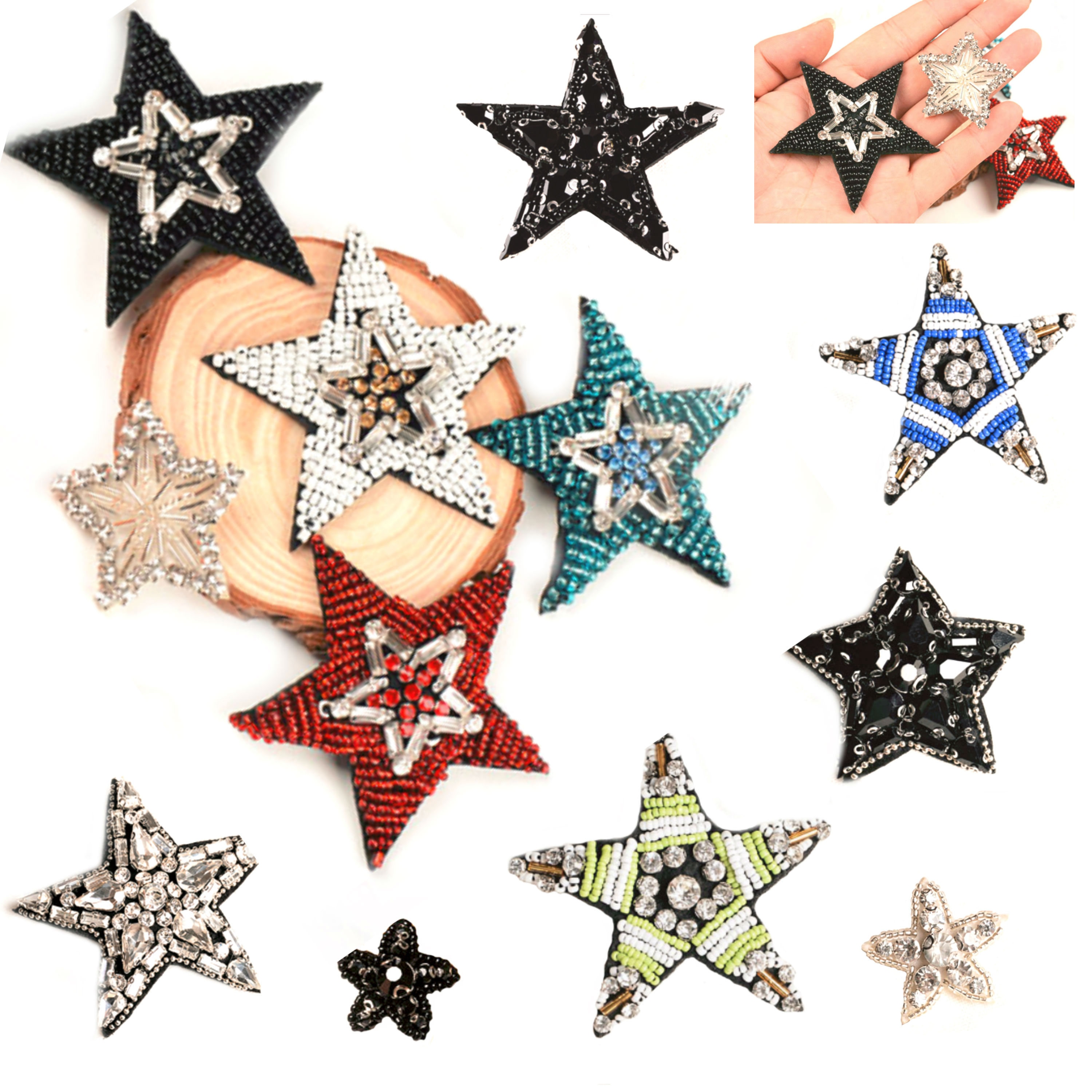 SUPERDANT Rhinestone Iron on Hotfix Transfer Decal Girl Magic Colorful Bling  Patch Clothing Repair Applique T-Shirt Vest Shoes Hat Jacket Decor Clothing  DIY Accessories 
