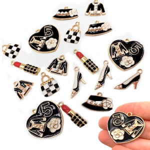 18 Pcs Designer Charms for bracelet bulk Fashion juicy couture, charms for jewelry making, wholesale jewelry charms,(crm01)