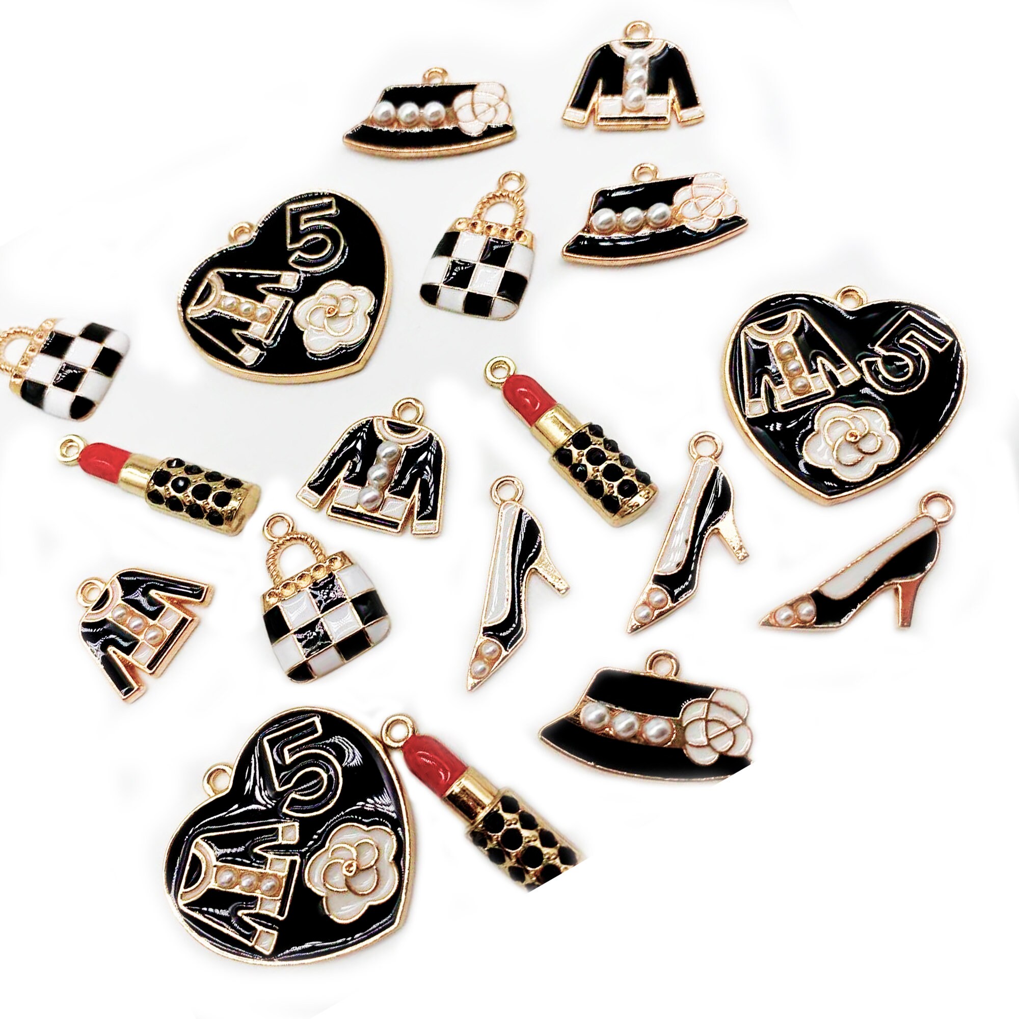 18 Pcs Designer Charms for bracelet bulk Fashion juicy Etsy