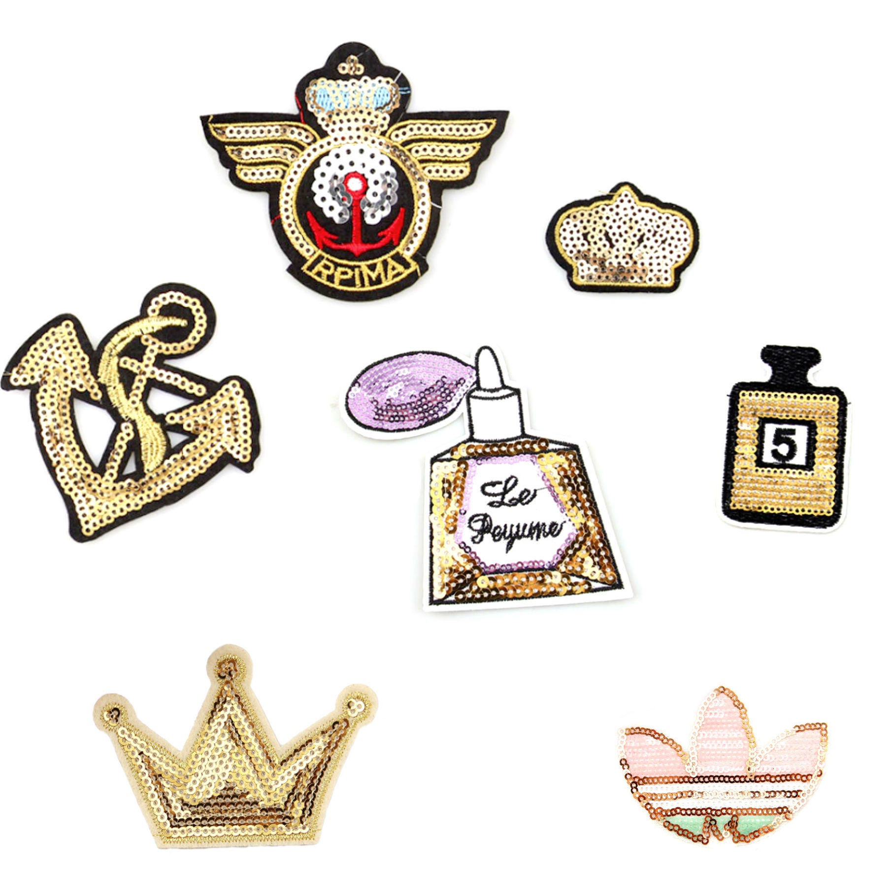 Sequin Patches Iron Patch Fashion Custom Patche for Jackets Etsy