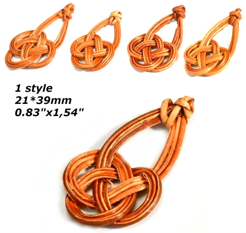 Rattan charms rattan earring making rattan earring Etsy
