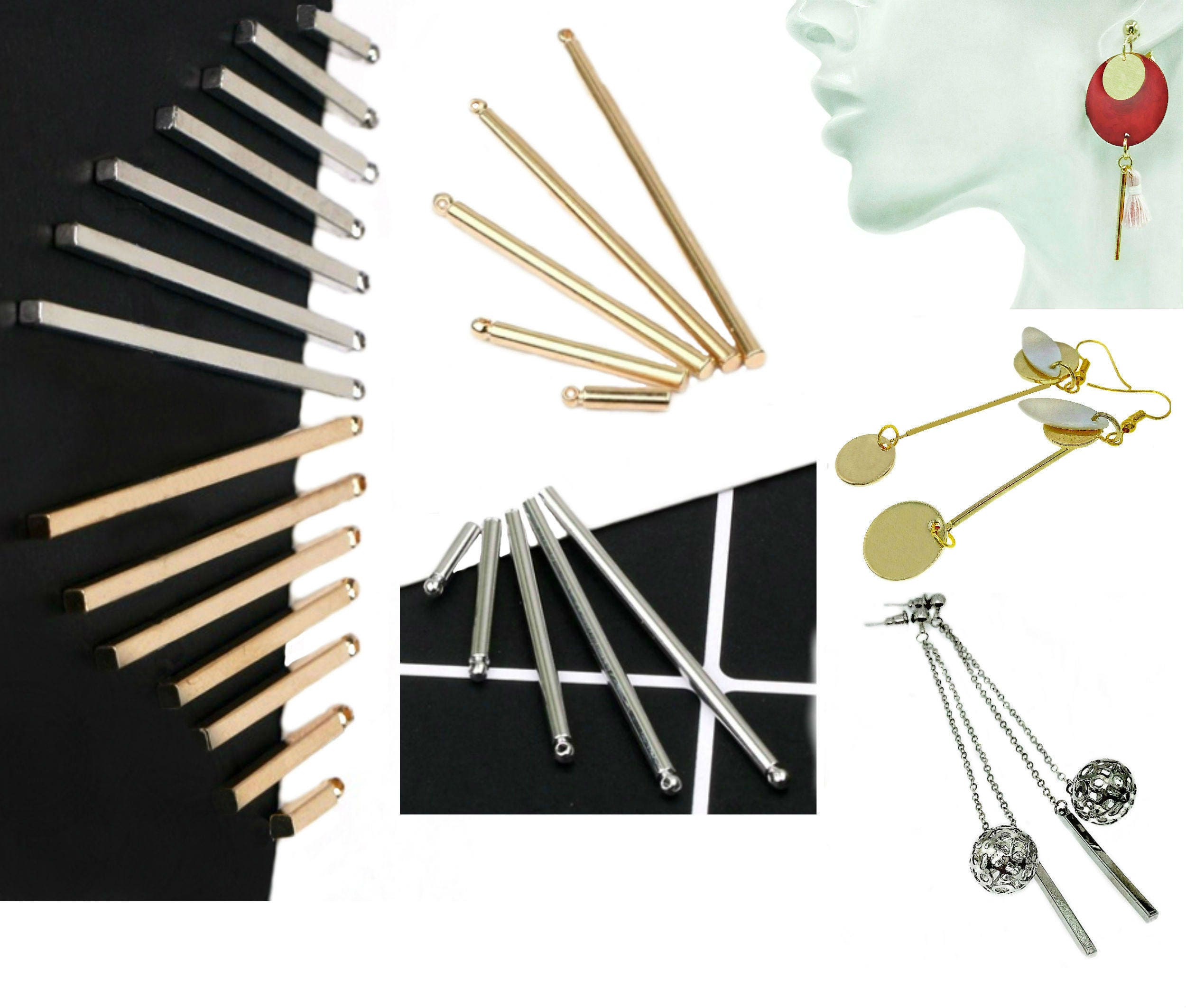 DIY Earring Kit Earring Making Jewelry Making Kit Dangle Etsy