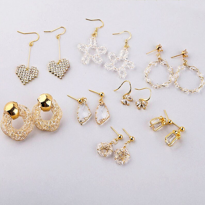 Earring Making Kit Gold_ Jewelry Making Kit_ Earring Making Etsy
