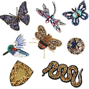 Rhinestone applique, sequin patch, patches for jackets (PAT 43)