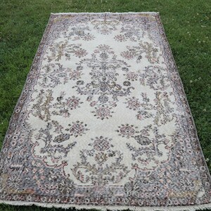 4x7 Turkish Area Vintage Rug,Antique Rug,Tribal Rug,4x7 Rug,Oriental Rug,Oushak Rug,Bohemian Rug,Anatolian Vintage Rug,Rustik Rug 3.9x6.9 ft