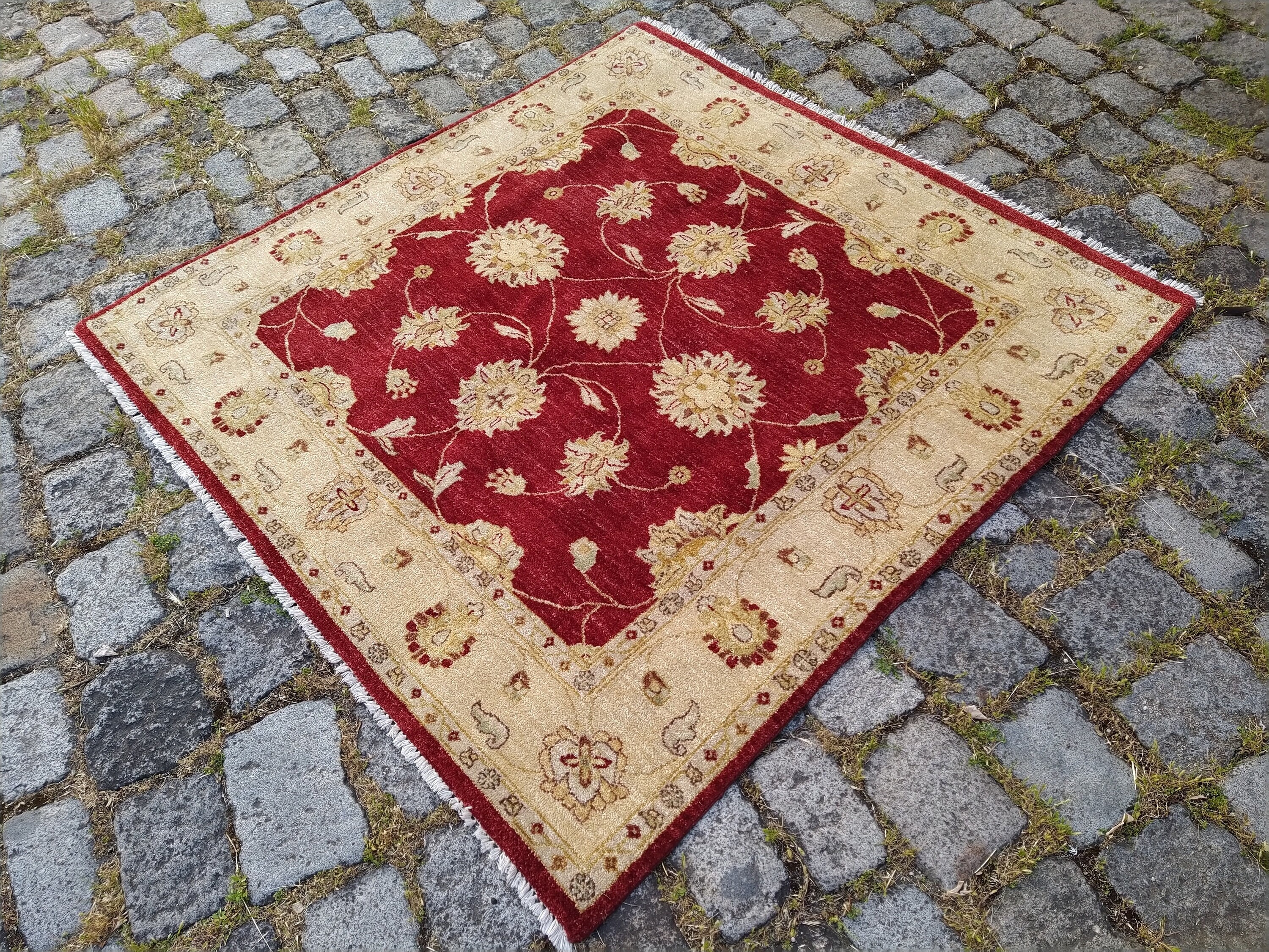 5x5 Square Anatolian Vintage Rug,uşak Vintage Rug,5x5 Rug,antique Rug ...