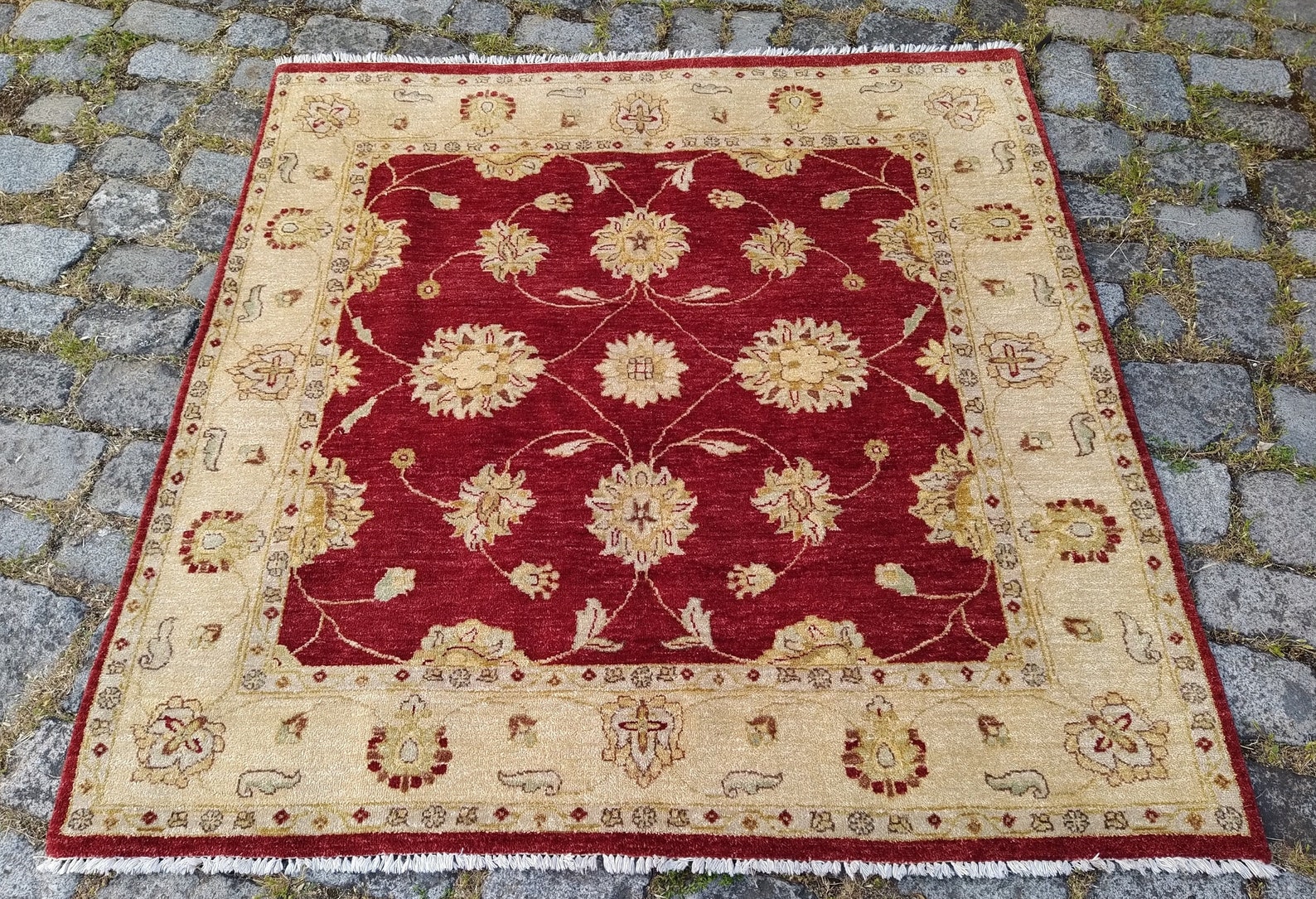 5x5 Square Anatolian Vintage Rug,uşak Vintage Rug,5x5 Rug,antique Rug ...