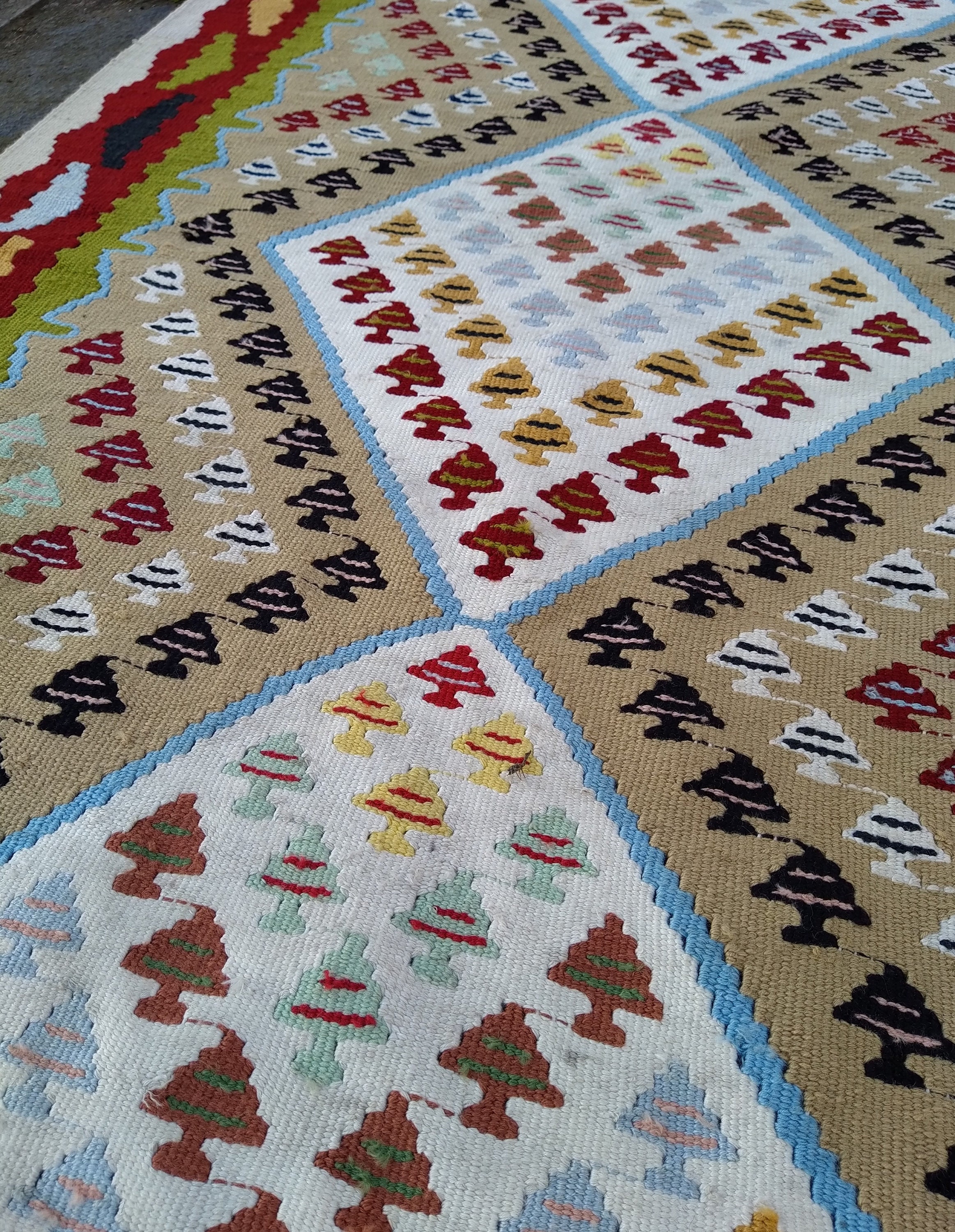 ヴィンテージキリムラグ：3.3 x 5.9フィート、アナトリアトルコウール