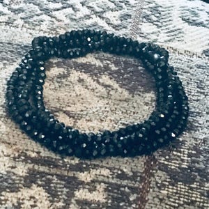 COLLIER SAUTOIR RARE Vintage Ancien en perles de verre et métal doré