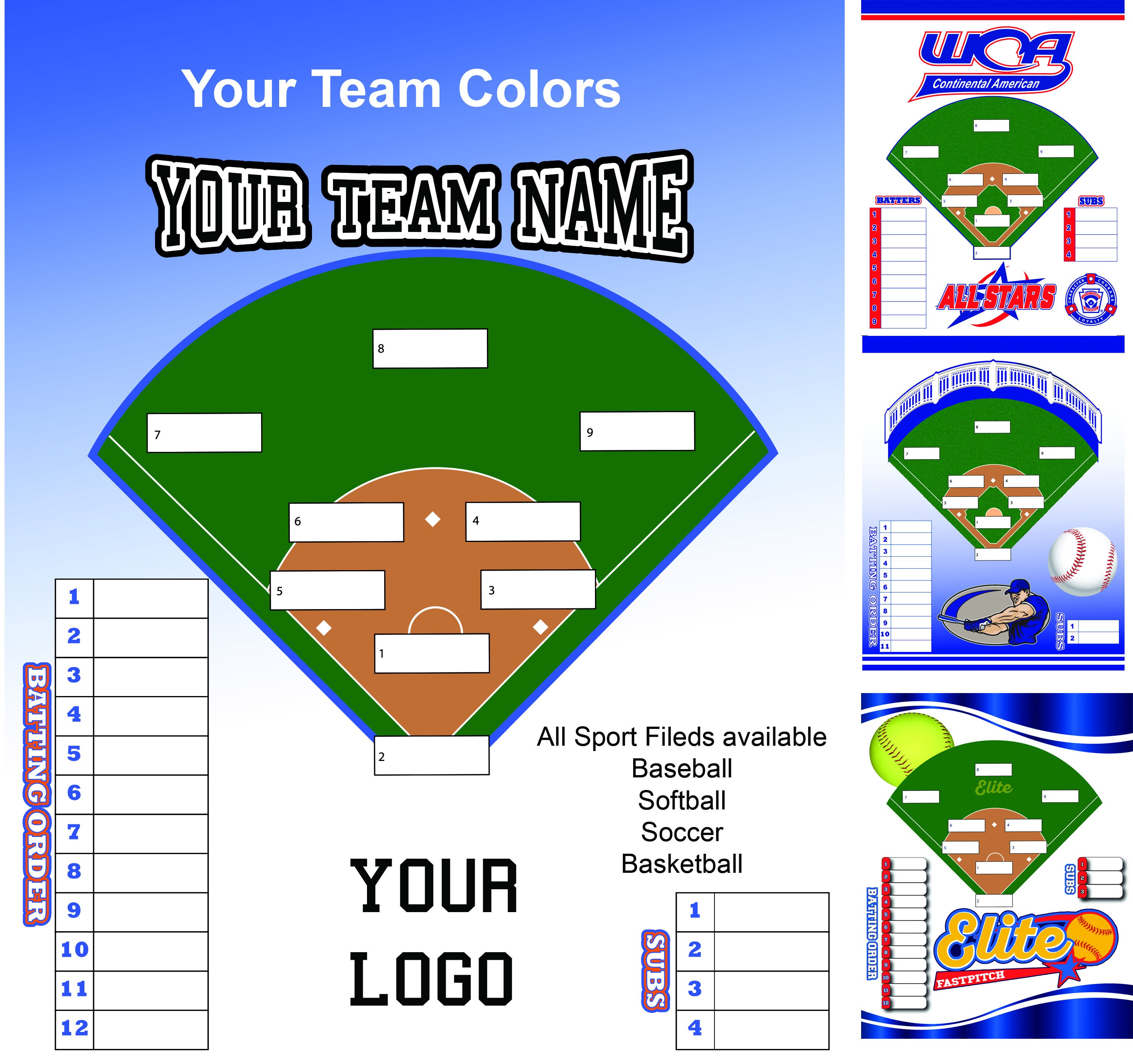 Coach s Lineup Board Softball Baseball Etsy softball-rules-urban-rec-sydney-s-sport-and-social-club-softball