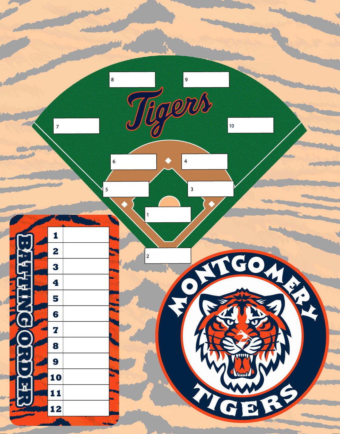 Coach's Lineup Board Softball Baseball Etsy