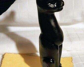Black cat candle Bast candle, Bastet candle black candle Egyptian cat Egyptian Bast candle sacred Egyptian cat Halloween decor Egyptian
