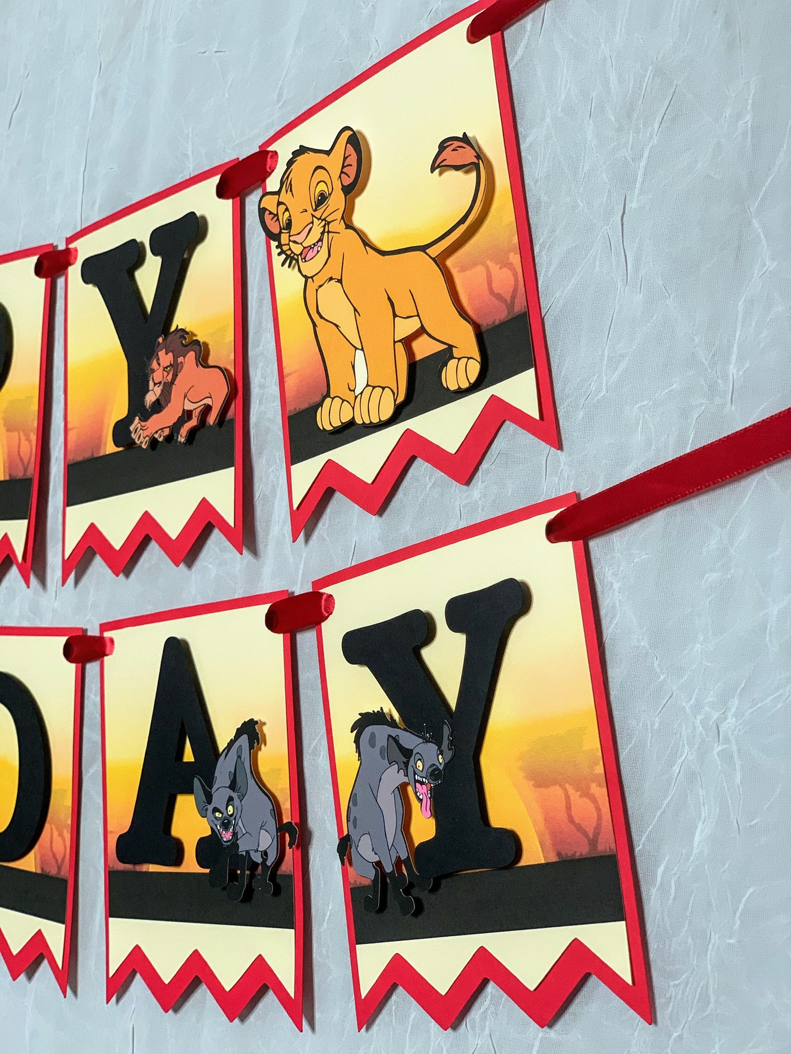 The Lion King Birthday Banner | Etsy