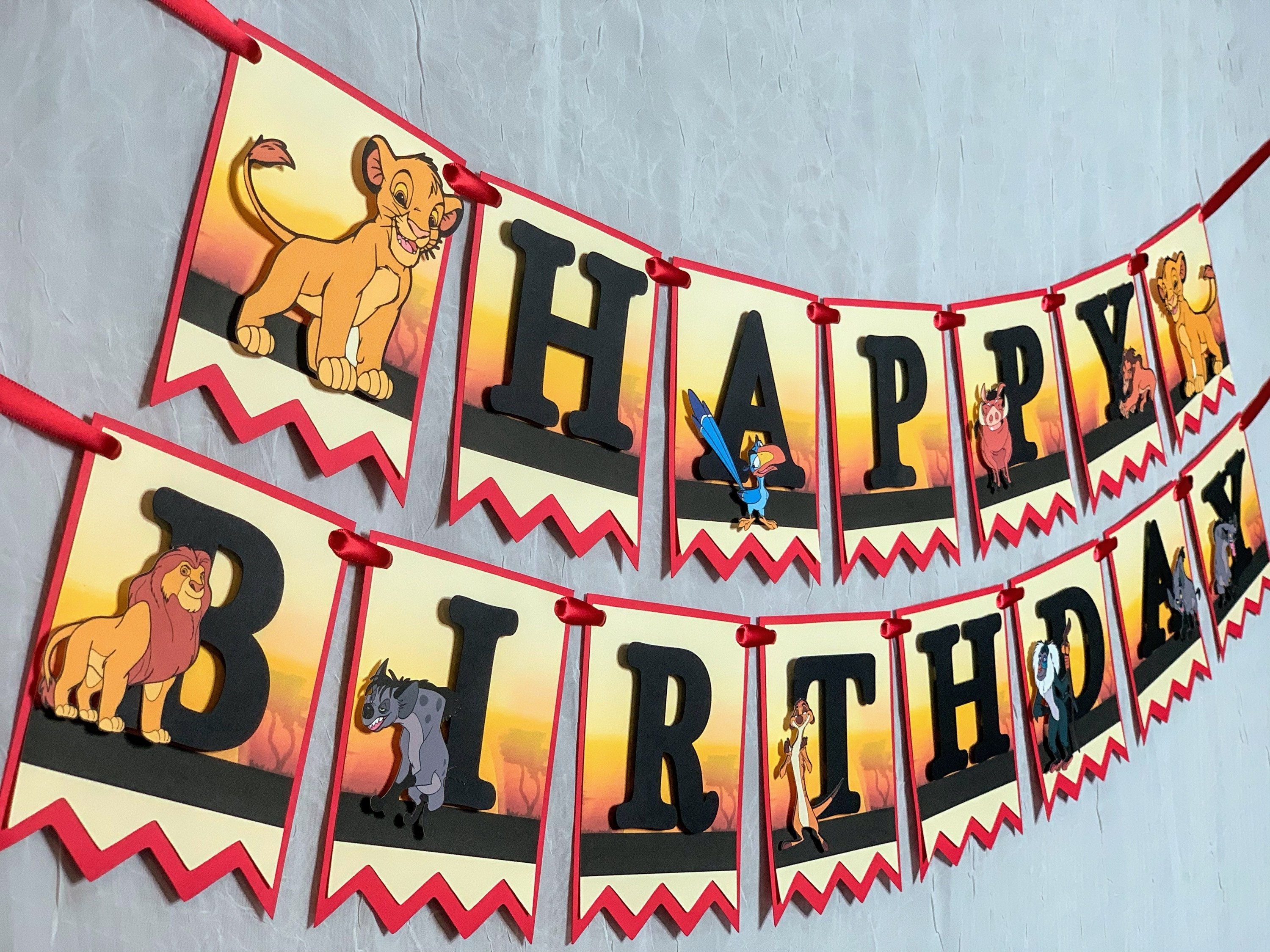 The Lion King Birthday Banner | Etsy