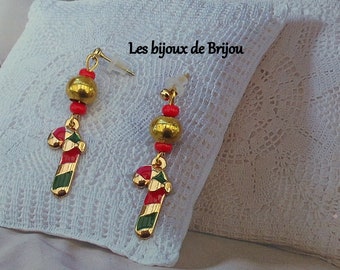 Boucles d'oreilles pour les fêtes de fin d'année