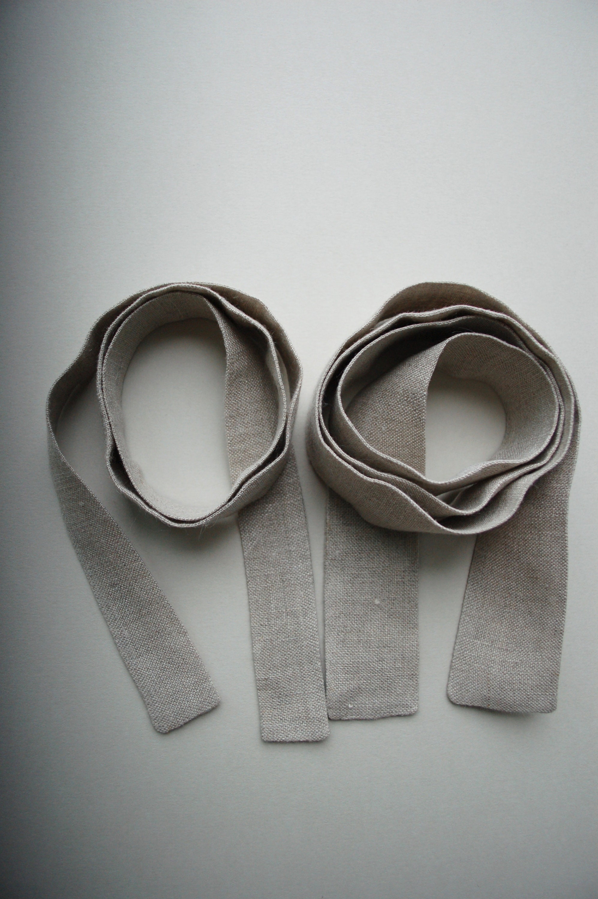 Undyed Linen Hair Tie. Raw Linen Hair Band. Girls Linen Hair Tie