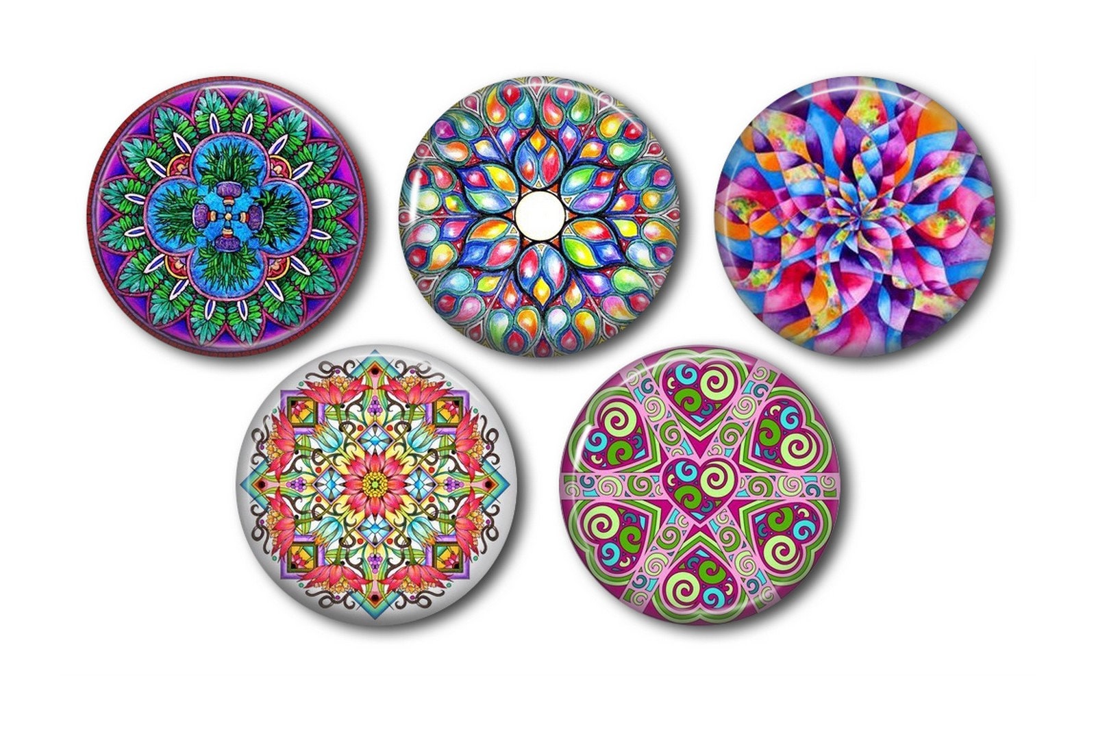 Paire De Clips/cabochons En Résine Violette Vintage Années 80/90 - Accessoire Cheveux Rétro