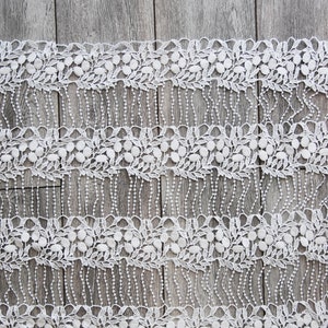 Curtain veiling macramé Breeze bise vintage Style shabby chic Manufacture Française cantonnière