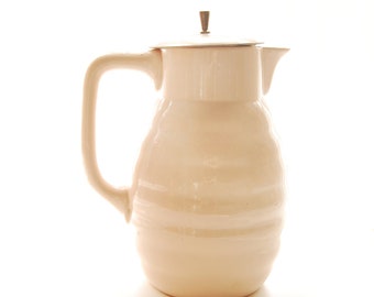 Coffee maker teapot Vintage milk pot Digoin Sarreguemines