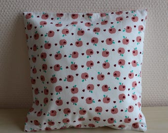 thin cushion - pattern love Apple - 24 x 24 cm - pillow cover