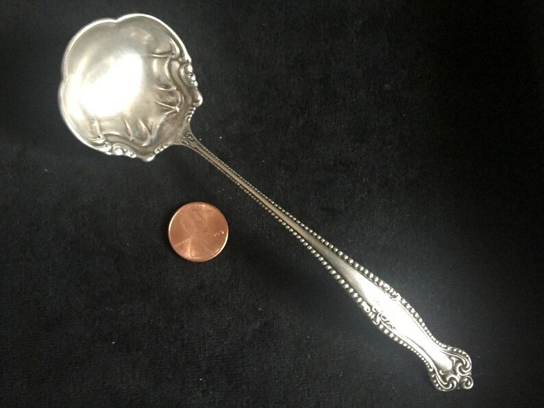 Antique CANTERBURY Cream Ladle sterling 1893 by Towle Etsy Ireland