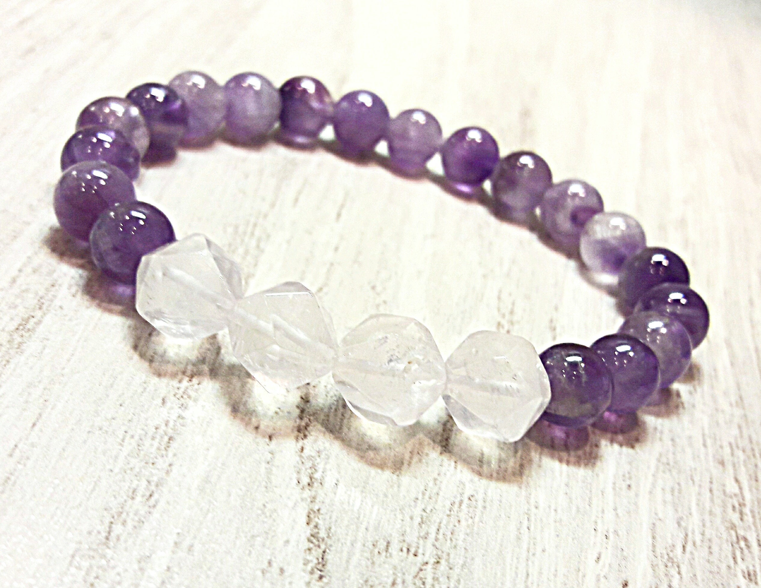 Anxiety Bracelet Anxiety Relief Bracelet Anti Anxiety Amethyst Etsy