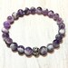 Fashion 8mm Natural Purple Striped Agate Round Gems Beads Necklace 16-28 AAA