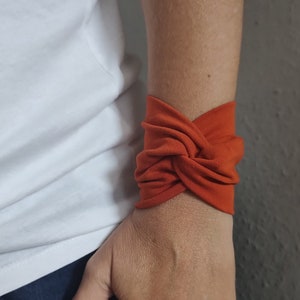 Cinnamon Twist Wrist Cuff Bracelet Wrist Wrap Bracelets Fashion Accessory Women Wrist Cuff Teens Wrist Tattoo Cover Up Fabric Jewelry scar