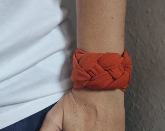 Cinnamon Sailor Knot Wrist Cuff, Bracelets de manchette en jersey pour femmes adolescentes, Couvertures de poignet, Couverture de cicatrice de bracelet, Bracelets noirs