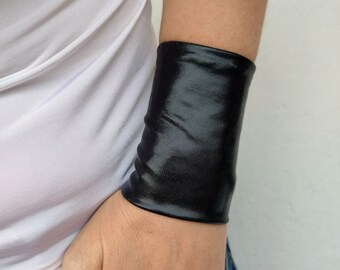 1 Paire De Manchettes Dentelle Noires Pour Femmes - Fausses Manches Poignets, Neuves, En Organza