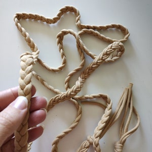 Cinturón de algodón tejido, cinturón de algodón trenzado, cuerda tejida a medida, cinturón bohemio, cinturón con borlas para atar, cinturón de algodón versátil, jersey ecológico