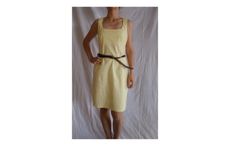 pastel yellow summer dress