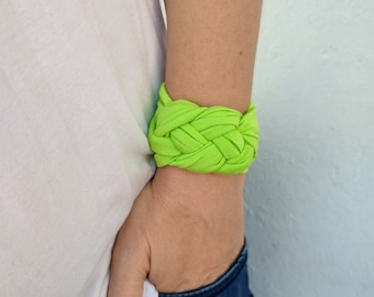 Neon Adult Sailor Knot Wrist Cuff, Soft and Stretchy Jersey Wrist Cuff Bracelets for women teens, Wrist Covers, Wristband scar Tattoo cover