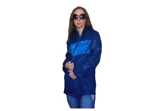 blue puma windbreaker