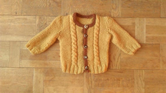 mustard baby jumper