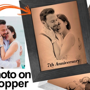 Copper Anniversary 7th - Photo on Copper