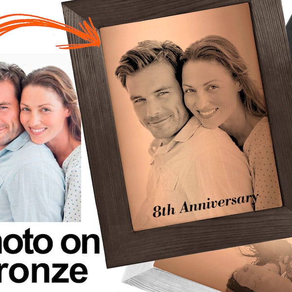 8th Anniversary Gift bronze anniversary gifts for men 8 year her him man wife wedding woman husband photo 19th ideas personalize birthday
