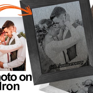 Iron Anniversary 6th Gift - Your Photo on Iron