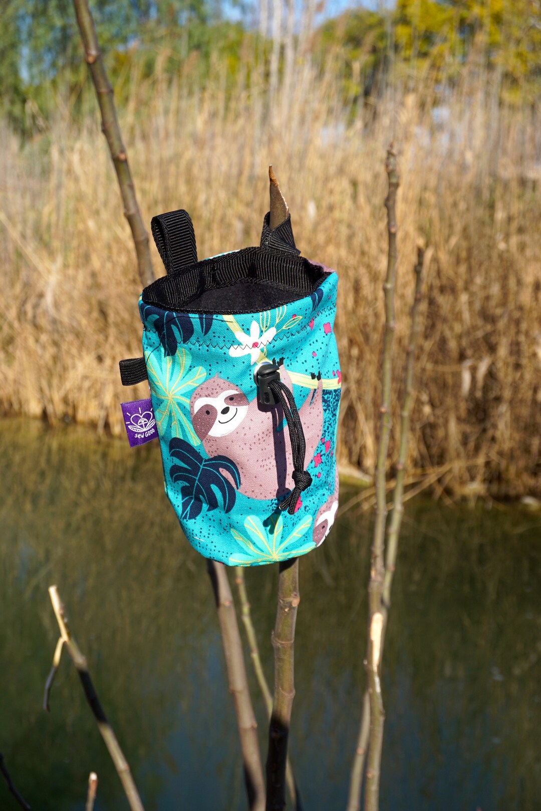 Sloth Chalk Bag for Bouldering or Rock Climbing Climbing Etsy