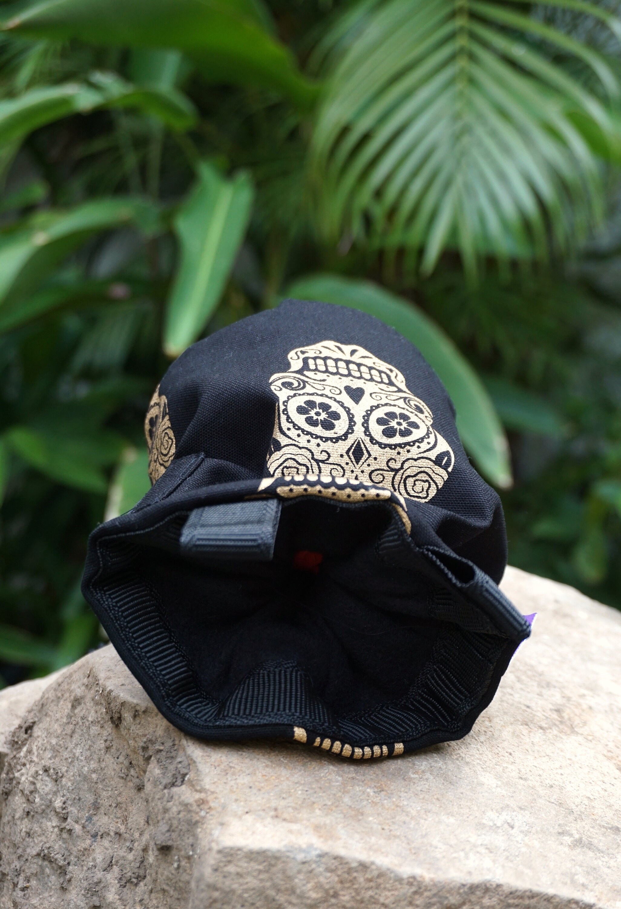 Golden Skulls Chalk Bag With Brush Holder for Bouldering or Climbing Etsy