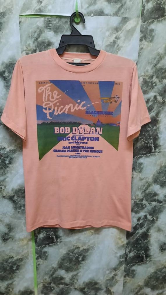 Vintage 70s The Picnic BOB DYLAN concert Promo T S