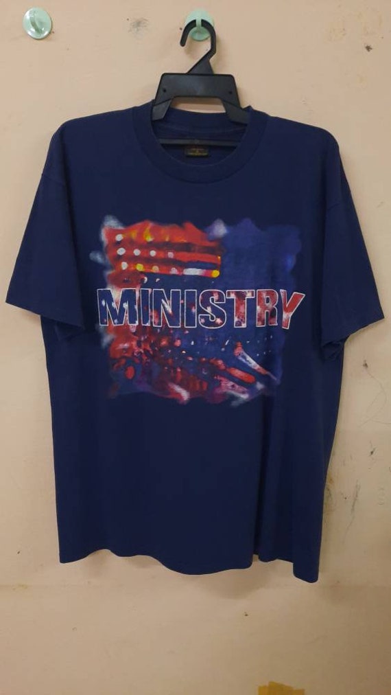 Vintage 90s Ministry Band Tour Promo T shirt