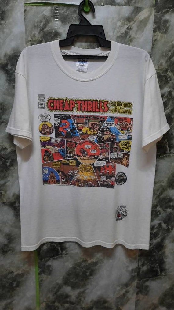 Vintage 90s Rare Pop Art CHEAP THRILLS Rock n Roll