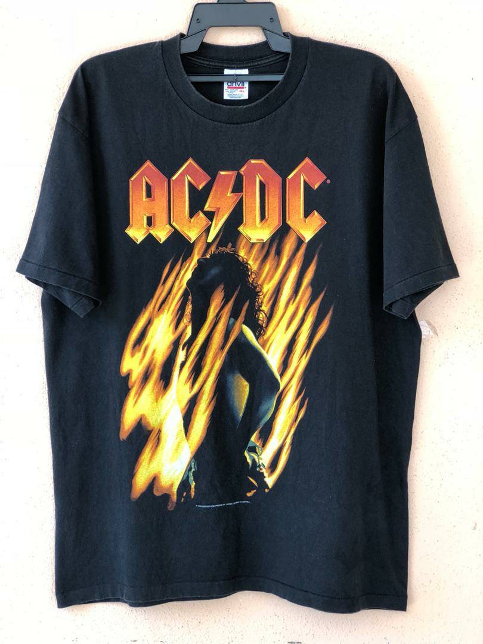 Vintage 90s AC / DC Bonfire Band Promo T Shirt | Etsy