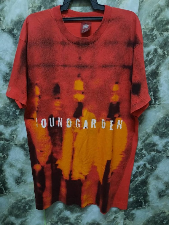 Vintage Soundgarden Fullprint Rare Grunge T Shirt
