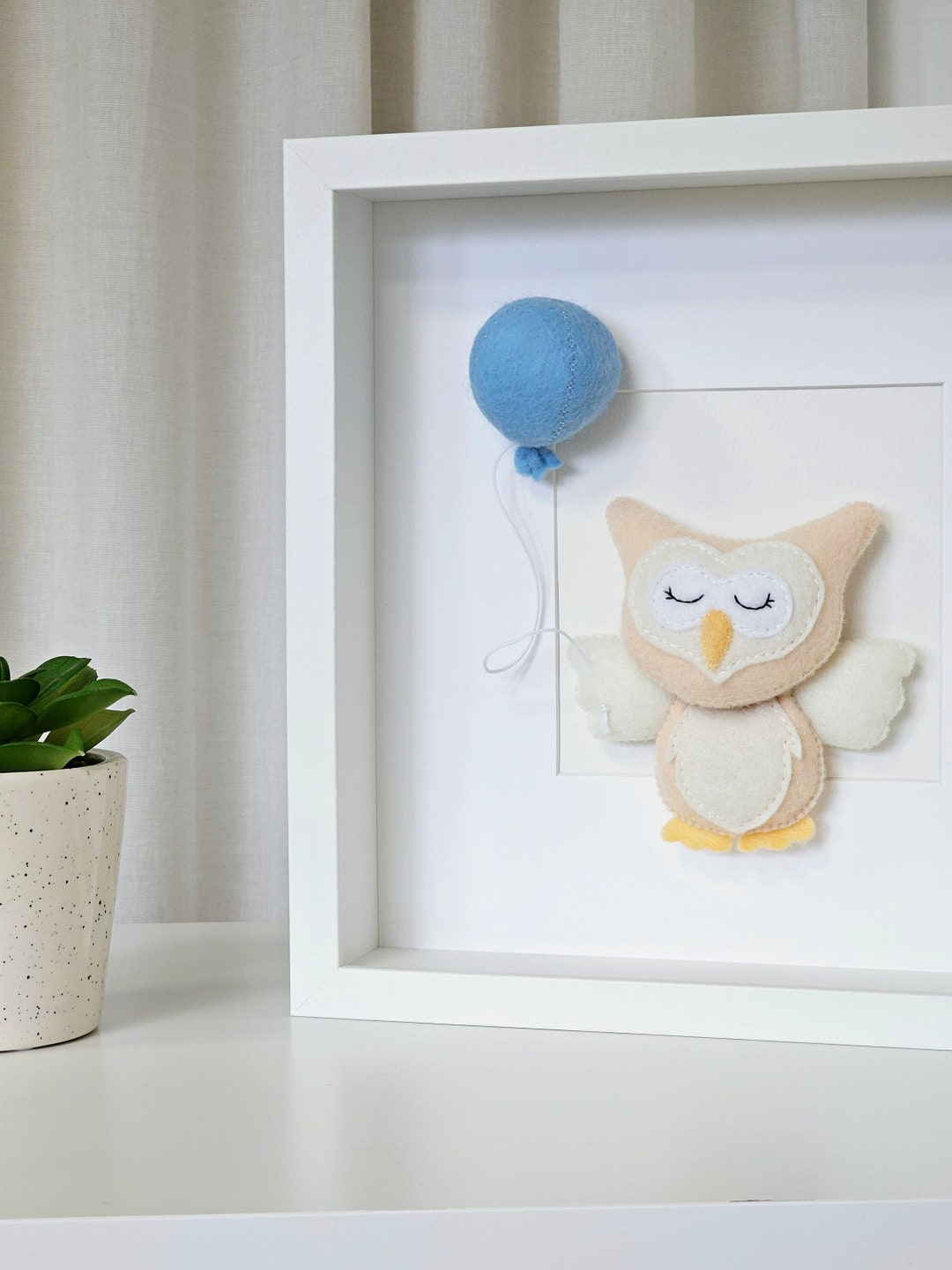 Handmade Owl Wall Art, Child's Room Decor, Owl Decor Etsy