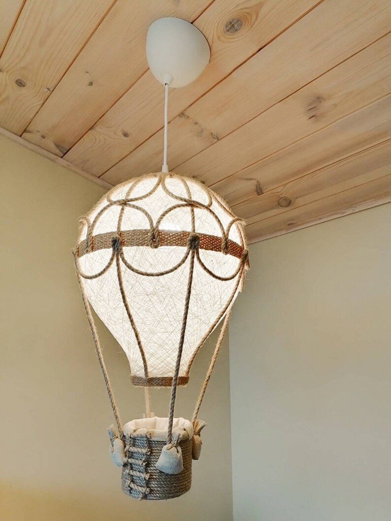 Hot Air Balloon Lamp Hot Air Balloon Kids Room Light Air Etsy