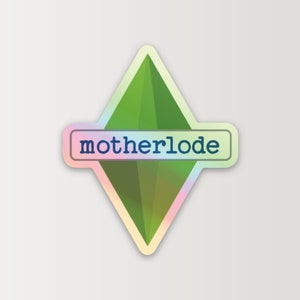 Sims Plumbob Holographic Sticker | Motherlode Cheat | Sims 2, Sims 3, Sims 4 Game fans