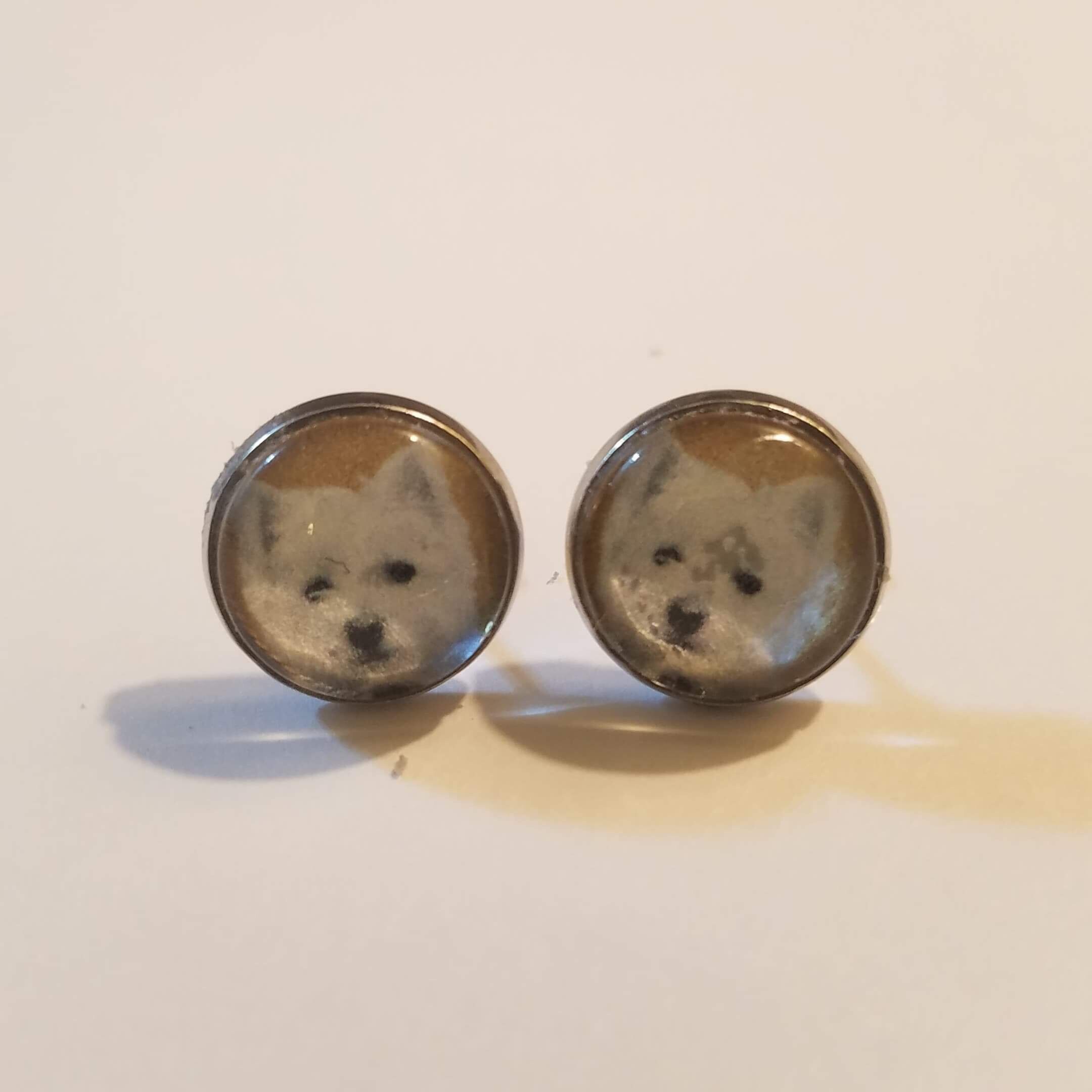 Dog earrings Etsy