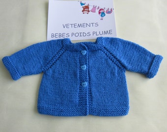 Veste Enfant Tricot Main Etsy